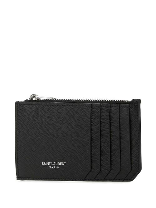 Card holderCard holder fragments with zip SAINT LAURENT | 609362BTY0N1000